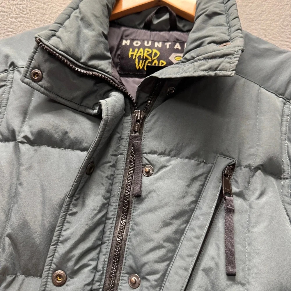 Vintage Mountain Hardwear Puffer Vest Womens 6 Goose Down Green Outdoor